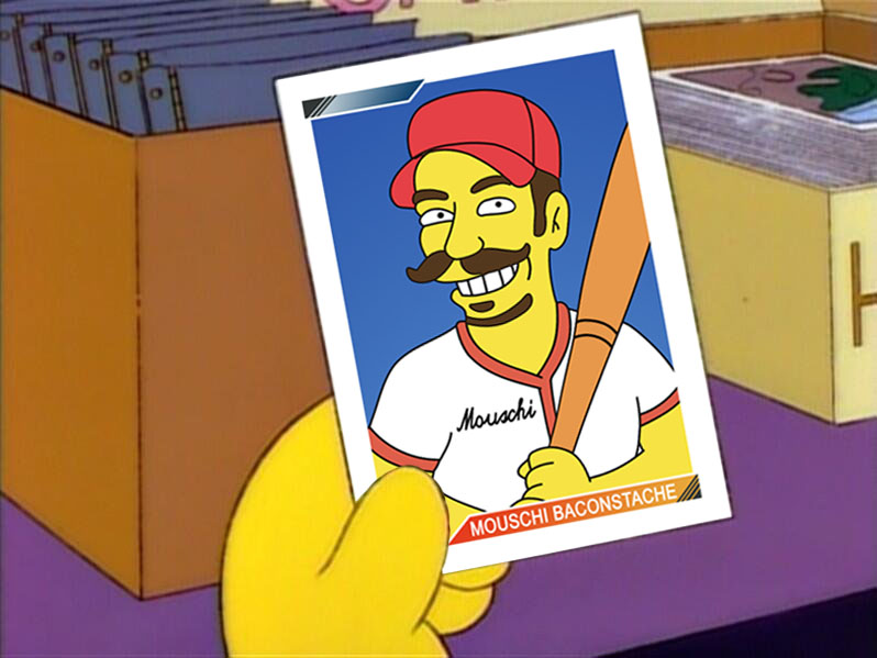 Baseball Card Breakdown: The Simpsons custom set for Homer at the Bat